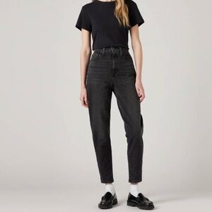 Levi's SilverTab Mom Jean Black Denim